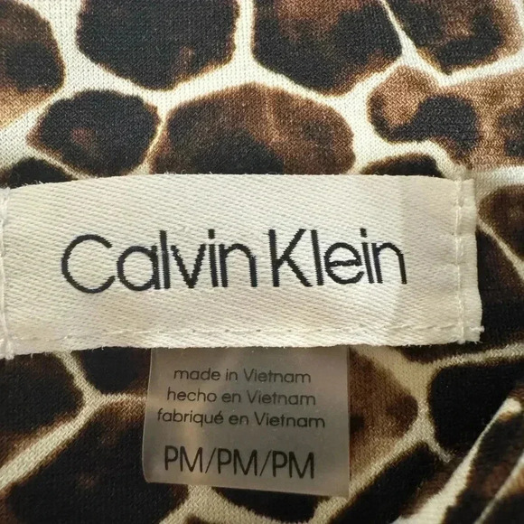 Calvin Klein Animal Print Stretch Sleeveless top - MP - Picture 2 of 6